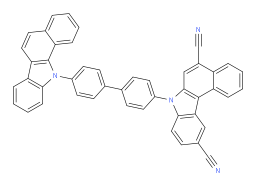7-(4'-(11H-benzo[a]carbazol-11-yl)-[1,1'-biphenyl]-4-yl)-7H-benzo[c]carbazole-5,10-dicarbonitrile