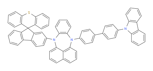 7-(4'-(9H-carbazol-9-yl)-[1,1'-biphenyl]-4-yl)-12-(spiro[fluorene-9,9'-thioxanthen]-2-yl)-7,12-dihydrobenzo[b]naphtho[1,8-ef][1,4]diazepine