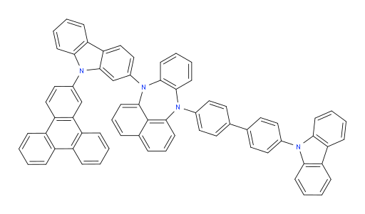 7-(4'-(9H-carbazol-9-yl)-[1,1'-biphenyl]-4-yl)-12-(9-(triphenylen-2-yl)-9H-carbazol-2-yl)-7,12-dihydrobenzo[b]naphtho[1,8-ef][1,4]diazepine