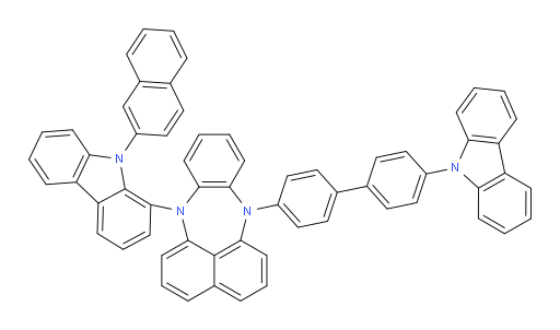 7-(4'-(9H-carbazol-9-yl)-[1,1'-biphenyl]-4-yl)-12-(9-(naphthalen-2-yl)-9H-carbazol-1-yl)-7,12-dihydrobenzo[b]naphtho[1,8-ef][1,4]diazepine