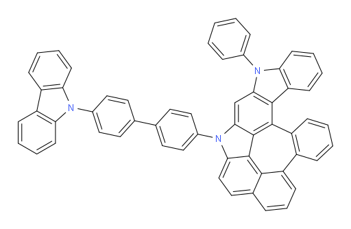 6-(4'-(9H-carbazol-9-yl)-[1,1'-biphenyl]-4-yl)-8-phenyl-6,8-dihydro-6,8-diazabenzo[6,7]naphtho[2',1',8':3,4,5]azuleno[1,8-bc]fluorene