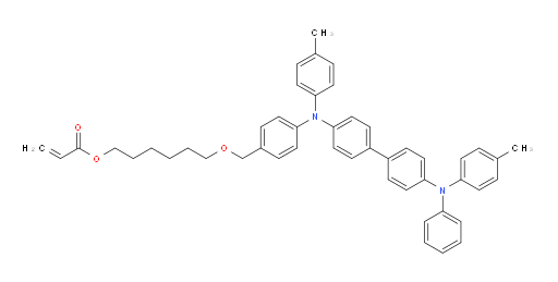 6-((4-((4'-(phenyl(p-tolyl)amino)-[1,1'-biphenyl]-4-yl)(p-tolyl)amino)benzyl)oxy)hexyl acrylate