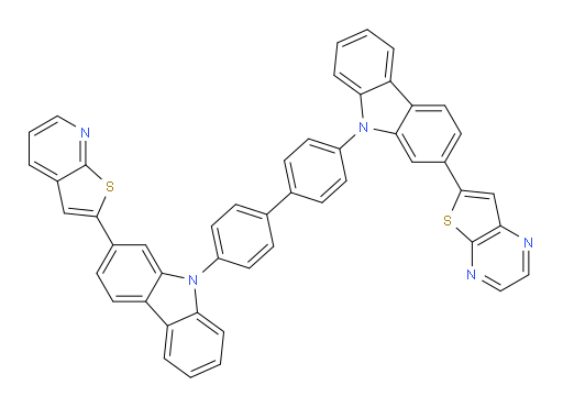 6-(9-(4'-(2-(thieno[2,3-b]pyridin-2-yl)-9H-carbazol-9-yl)-[1,1'-biphenyl]-4-yl)-9H-carbazol-2-yl)thieno[2,3-b]pyrazine