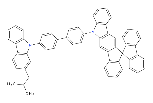 5'-(4'-(2-isobutyl-9H-carbazol-9-yl)-[1,1'-biphenyl]-4-yl)-5'H-spiro[fluorene-9,11'-indeno[1,2-b]carbazole]