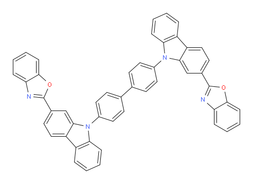 4,4'-bis(2-(benzo[d]oxazol-2-yl)-9H-carbazol-9-yl)-1,1'-biphenyl