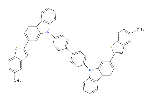4,4'-bis(2-(5-methylbenzo[b]thiophen-2-yl)-9H-carbazol-9-yl)-1,1'-biphenyl