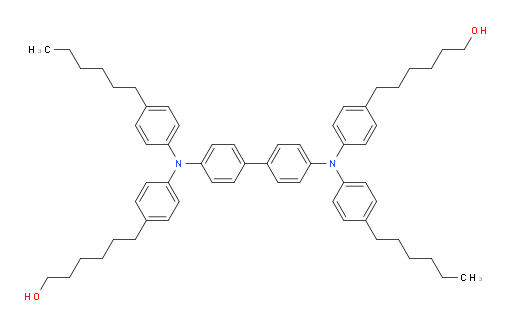 6,6'-(([1,1'-biphenyl]-4,4'-diylbis((4-hexylphenyl)azanediyl))bis(4,1-phenylene))bis(hexan-1-ol)