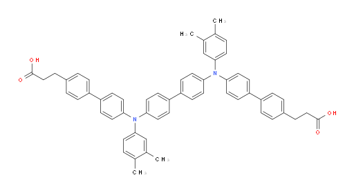 3,3'-(([1,1'-biphenyl]-4,4'-diylbis((3,4-dimethylphenyl)azanediyl))bis([1,1'-biphenyl]-4',4-diyl))dipropanoic acid