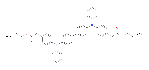 dipropyl 2,2'-(([1,1'-biphenyl]-4,4'-diylbis(phenylazanediyl))bis(4,1-phenylene))diacetate