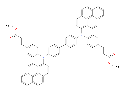 dimethyl 3,3'-(([1,1'-biphenyl]-4,4'-diylbis(pyren-1-ylazanediyl))bis(4,1-phenylene))dipropanoate