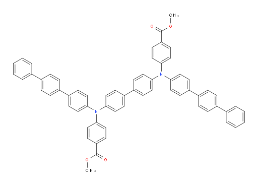 dimethyl 4,4'-([1,1'-biphenyl]-4,4'-diylbis([1,1':4',1''-terphenyl]-4-ylazanediyl))dibenzoate