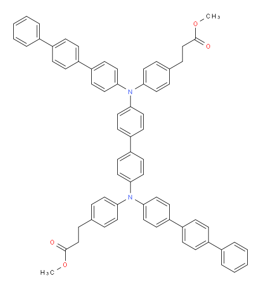 dimethyl 3,3'-(([1,1'-biphenyl]-4,4'-diylbis([1,1':4',1''-terphenyl]-4-ylazanediyl))bis(4,1-phenylene))dipropanoate