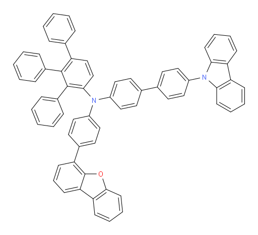 N-(4'-(9H-carbazol-9-yl)-[1,1'-biphenyl]-4-yl)-N-(4-(dibenzo[b,d]furan-4-yl)phenyl)-6'-phenyl-[1,1':2',1''-terphenyl]-3'-amine