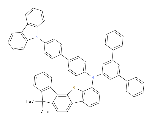 N-(4'-(9H-carbazol-9-yl)-[1,1'-biphenyl]-4-yl)-N-([1,1':3',1''-terphenyl]-5'-yl)-7,7-dimethyl-7H-benzo[b]fluoreno[3,4-d]thiophen-1-amine