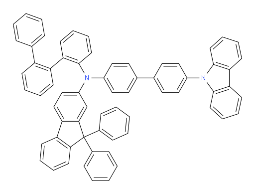 N-(4'-(9H-carbazol-9-yl)-[1,1'-biphenyl]-4-yl)-N-([1,1':2',1''-terphenyl]-2-yl)-9,9-diphenyl-9H-fluoren-2-amine