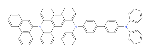 N-(4'-(9H-carbazol-9-yl)-[1,1'-biphenyl]-4-yl)-8-(phenanthren-9-yl)-N-phenyl-8H-naphtho[1,2,3-kl]acridin-1-amine