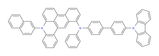 N-(4'-(9H-carbazol-9-yl)-[1,1'-biphenyl]-4-yl)-8-(naphthalen-2-yl)-N-phenyl-8H-naphtho[1,2,3-kl]acridin-1-amine