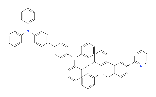 N,N-diphenyl-4'-(3'-(pyrimidin-2-yl)-10H,14'H-spiro[acridine-9,8'-isoquinolino[4,3,2-de]acridin]-10-yl)-[1,1'-biphenyl]-4-amine