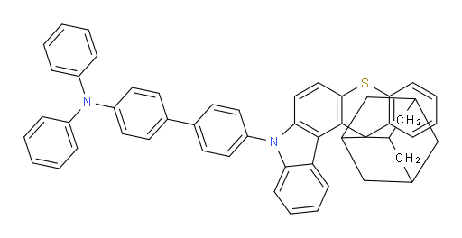 N,N-diphenyl-4'-(8'H-spiro[adamantane-2,13'-thiochromeno[2,3-c]carbazol]-8'-yl)-[1,1'-biphenyl]-4-amine