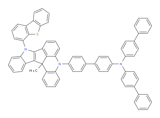 N,N-di([1,1'-biphenyl]-4-yl)-4'-(9-(dibenzo[b,d]thiophen-4-yl)-13c-methyl-9,13c-dihydro-5H-indolo[3',2':4,5]cyclopenta[1,2,3-kl]acridin-5-yl)-[1,1'-biphenyl]-4-amine
