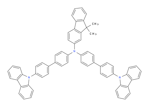 N,N-bis(4'-(9H-carbazol-9-yl)-[1,1'-biphenyl]-4-yl)-9,9-dimethyl-9H-fluoren-2-amine