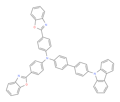 N,N-bis(4-(benzo[d]oxazol-2-yl)phenyl)-4'-(9H-carbazol-9-yl)-[1,1'-biphenyl]-4-amine