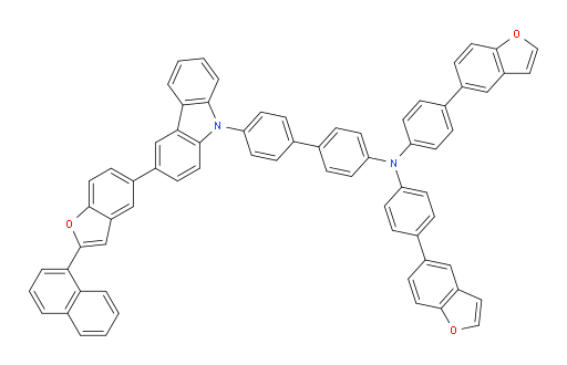 N,N-bis(4-(benzofuran-5-yl)phenyl)-4'-(3-(2-(naphthalen-1-yl)benzofuran-5-yl)-9H-carbazol-9-yl)-[1,1'-biphenyl]-4-amine