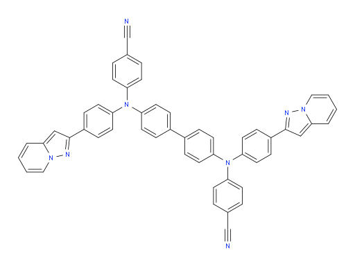 4,4'-([1,1'-biphenyl]-4,4'-diylbis((4-(pyrazolo[1,5-a]pyridin-2-yl)phenyl)azanediyl))dibenzonitrile