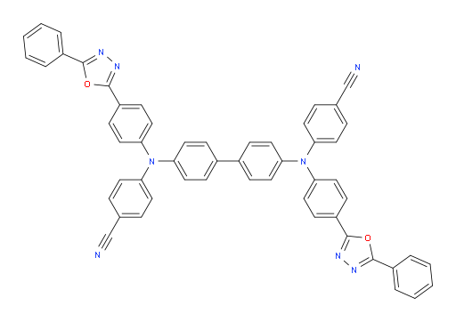 4,4'-([1,1'-biphenyl]-4,4'-diylbis((4-(5-phenyl-1,3,4-oxadiazol-2-yl)phenyl)azanediyl))dibenzonitrile