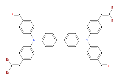 4,4'-([1,1'-biphenyl]-4,4'-diylbis((4-(2,2-dibromovinyl)phenyl)azanediyl))dibenzaldehyde