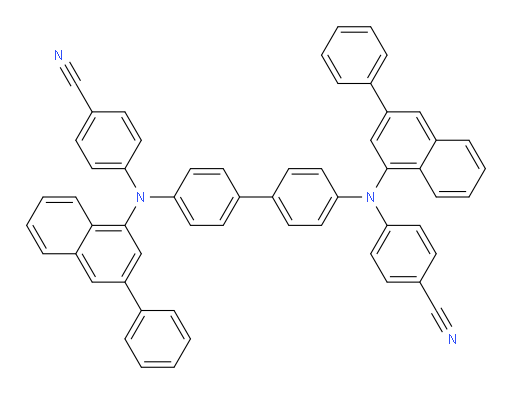 4,4'-([1,1'-biphenyl]-4,4'-diylbis((3-phenylnaphthalen-1-yl)azanediyl))dibenzonitrile