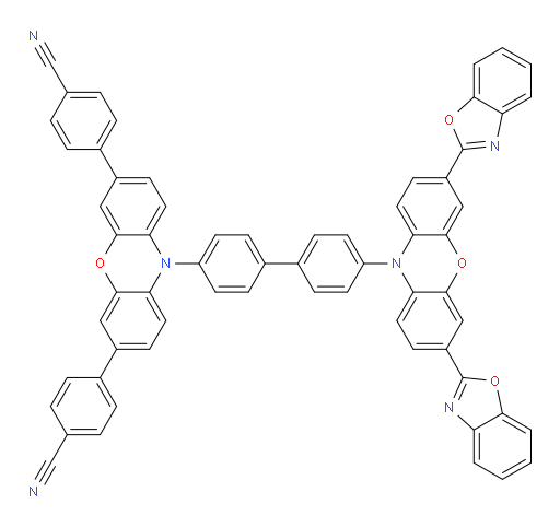 4,4'-(10-(4'-(3,7-bis(benzo[d]oxazol-2-yl)-10H-phenoxazin-10-yl)-[1,1'-biphenyl]-4-yl)-10H-phenoxazine-3,7-diyl)dibenzonitrile