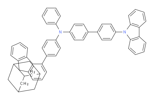 4'-(9H-carbazol-9-yl)-N-phenyl-N-(4-(spiro[adamantane-2,9'-fluoren]-4'-yl)phenyl)-[1,1'-biphenyl]-4-amine