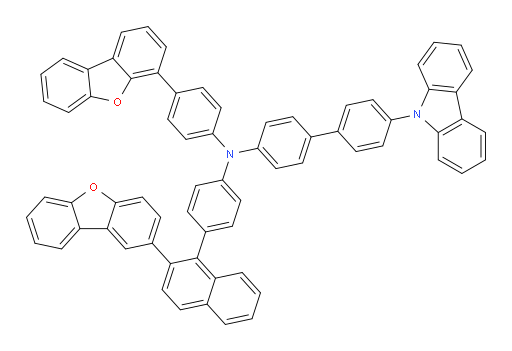 4'-(9H-carbazol-9-yl)-N-(4-(2-(dibenzo[b,d]furan-2-yl)naphthalen-1-yl)phenyl)-N-(4-(dibenzo[b,d]furan-4-yl)phenyl)-[1,1'-biphenyl]-4-amine
