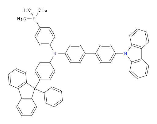 4'-(9H-carbazol-9-yl)-N-(4-(9-phenyl-9H-fluoren-9-yl)phenyl)-N-(4-(trimethylsilyl)phenyl)-[1,1'-biphenyl]-4-amine