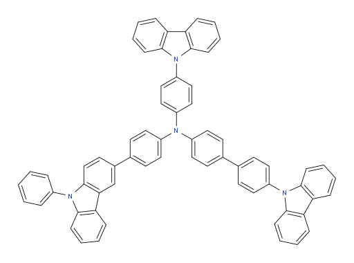 N-(4-(9H-carbazol-9-yl)phenyl)-4'-(9H-carbazol-9-yl)-N-(4-(9-phenyl-9H-carbazol-3-yl)phenyl)-[1,1'-biphenyl]-4-amine