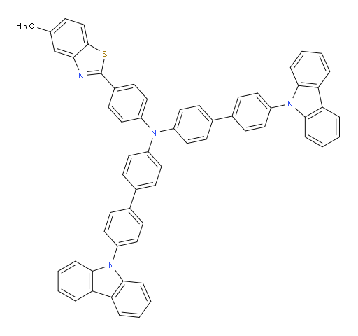 N-(4'-(9H-carbazol-9-yl)-[1,1'-biphenyl]-4-yl)-4'-(9H-carbazol-9-yl)-N-(4-(5-methylbenzo[d]thiazol-2-yl)phenyl)-[1,1'-biphenyl]-4-amine