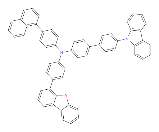 4'-(9H-carbazol-9-yl)-N-(4-(dibenzo[b,d]furan-4-yl)phenyl)-N-(4-(naphthalen-1-yl)phenyl)-[1,1'-biphenyl]-4-amine