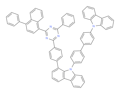 9-(4'-(9H-carbazol-9-yl)-[1,1'-biphenyl]-4-yl)-1-(4-(4-phenyl-6-(4-phenylnaphthalen-1-yl)-1,3,5-triazin-2-yl)phenyl)-9H-carbazole