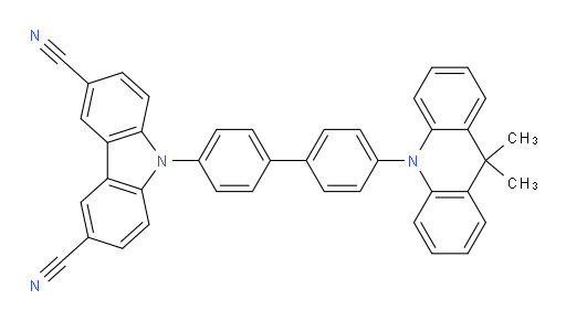 9-(4'-(9,9-dimethylacridin-10(9H)-yl)-[1,1'-biphenyl]-4-yl)-9H-carbazole-3,6-dicarbonitrile