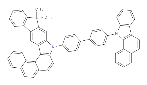 9-(4'-(11H-benzo[a]carbazol-11-yl)-[1,1'-biphenyl]-4-yl)-11,11-dimethyl-9,11-dihydroindeno[2,1-b]naphtho[1,2-g]carbazole