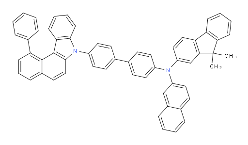 9,9-dimethyl-N-(naphthalen-2-yl)-N-(4'-(1-phenyl-7H-benzo[c]carbazol-7-yl)-[1,1'-biphenyl]-4-yl)-9H-fluoren-2-amine