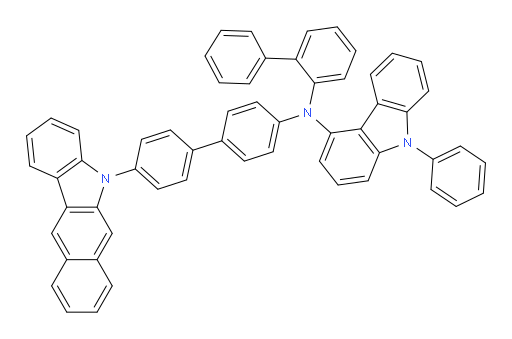 N-(4'-(5H-benzo[b]carbazol-5-yl)-[1,1'-biphenyl]-4-yl)-N-([1,1'-biphenyl]-2-yl)-9-phenyl-9H-carbazol-4-amine