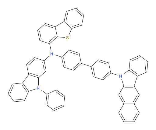 N-(4'-(5H-benzo[b]carbazol-5-yl)-[1,1'-biphenyl]-4-yl)-N-(dibenzo[b,d]thiophen-4-yl)-9-phenyl-9H-carbazol-2-amine