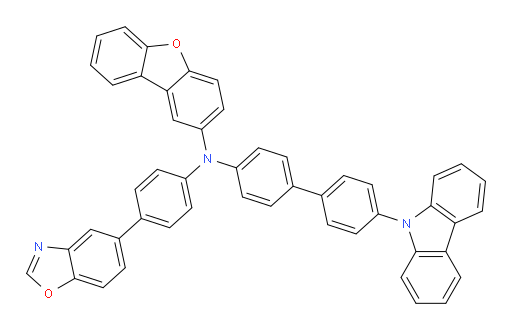 N-(4'-(9H-carbazol-9-yl)-[1,1'-biphenyl]-4-yl)-N-(4-(benzo[d]oxazol-5-yl)phenyl)dibenzo[b,d]furan-2-amine