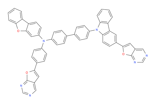 N-(4'-(3-(furo[2,3-d]pyrimidin-6-yl)-9H-carbazol-9-yl)-[1,1'-biphenyl]-4-yl)-N-(4-(furo[2,3-d]pyrimidin-6-yl)phenyl)dibenzo[b,d]furan-3-amine