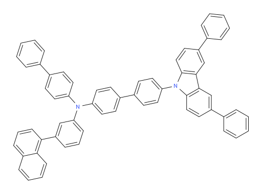 N-([1,1'-biphenyl]-4-yl)-4'-(3,6-diphenyl-9H-carbazol-9-yl)-N-(3-(naphthalen-1-yl)phenyl)-[1,1'-biphenyl]-4-amine