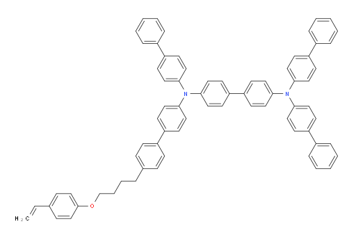 N4,N4,N4'-tri([1,1'-biphenyl]-4-yl)-N4'-(4'-(4-(4-vinylphenoxy)butyl)-[1,1'-biphenyl]-4-yl)-[1,1'-biphenyl]-4,4'-diamine