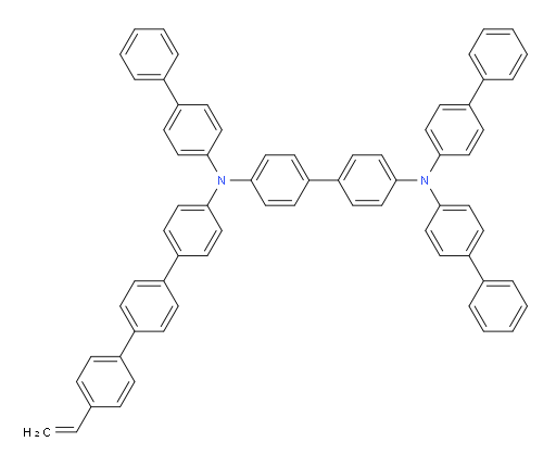 N4,N4,N4'-tri([1,1'-biphenyl]-4-yl)-N4'-(4''-vinyl-[1,1':4',1''-terphenyl]-4-yl)-[1,1'-biphenyl]-4,4'-diamine