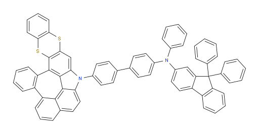 N-(4'-(6H-8,13-dithia-6-azabenzo[6,7]naphtho[2',1',8':3,4,5]azuleno[8,1-ab]anthracen-6-yl)-[1,1'-biphenyl]-4-yl)-N,9,9-triphenyl-9H-fluoren-2-amine